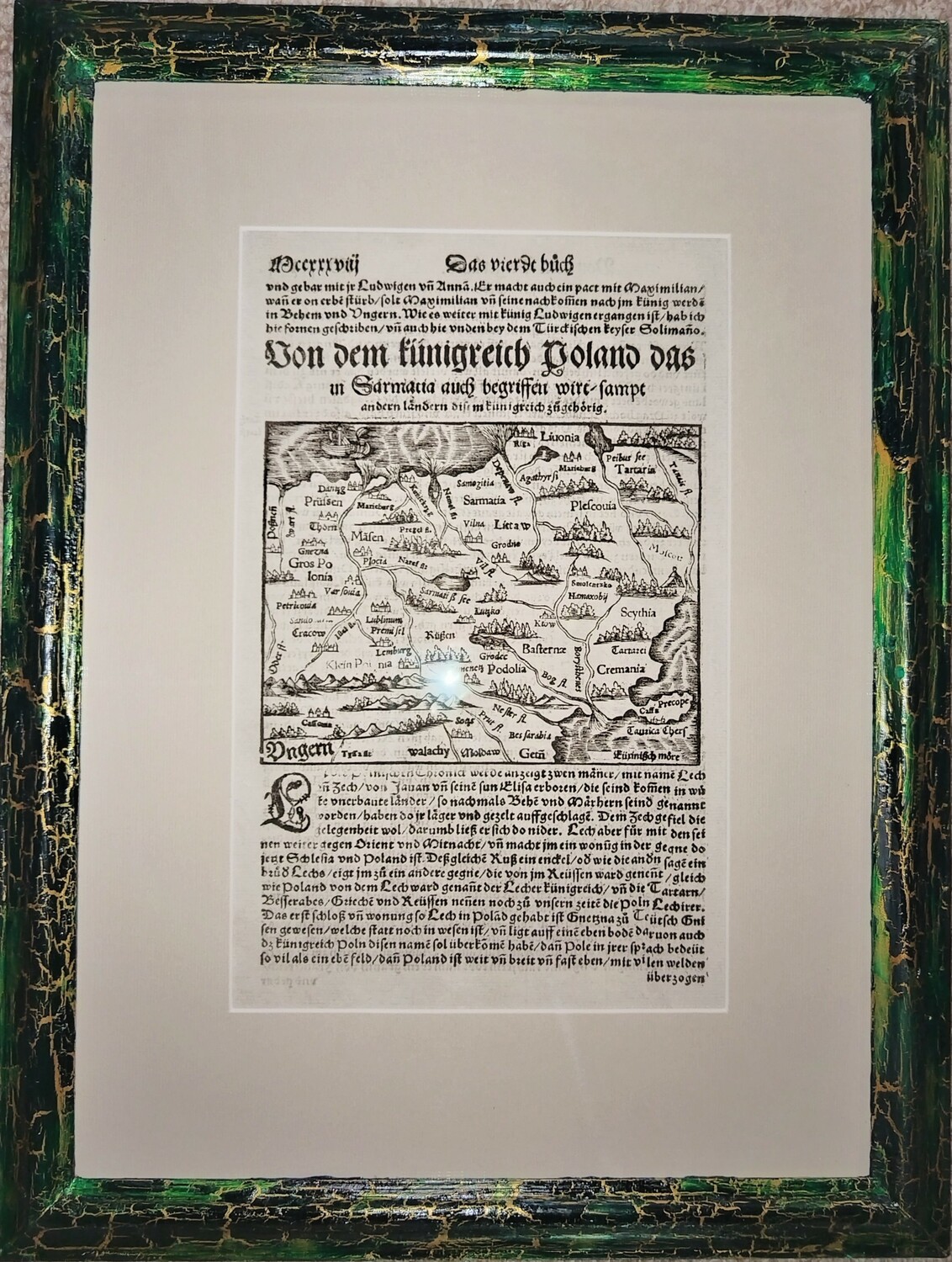Карта Польши 1567 год.