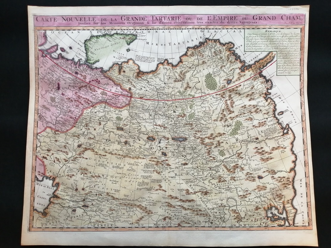 Антикварная карта Тартарии 1721 год.