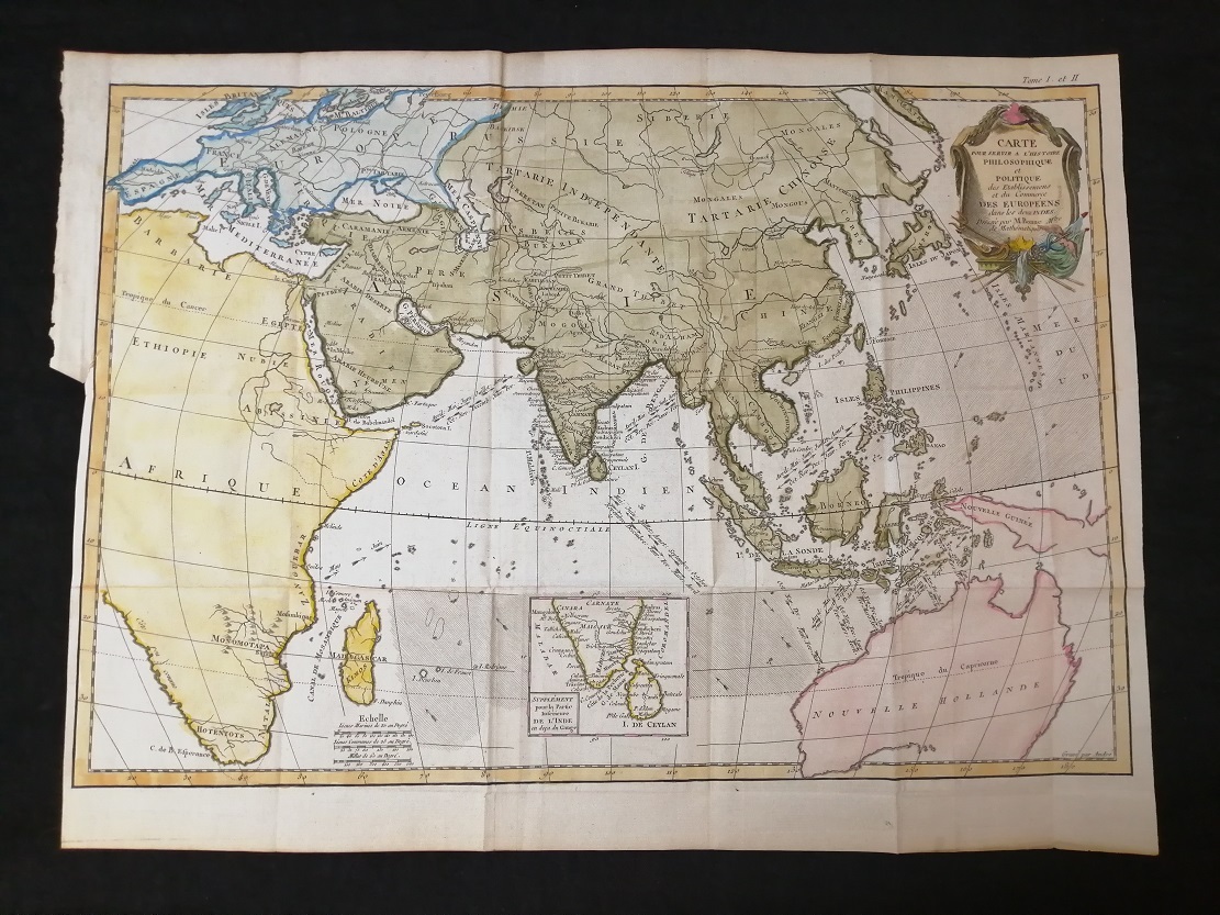 Карта Азии 1774 год.