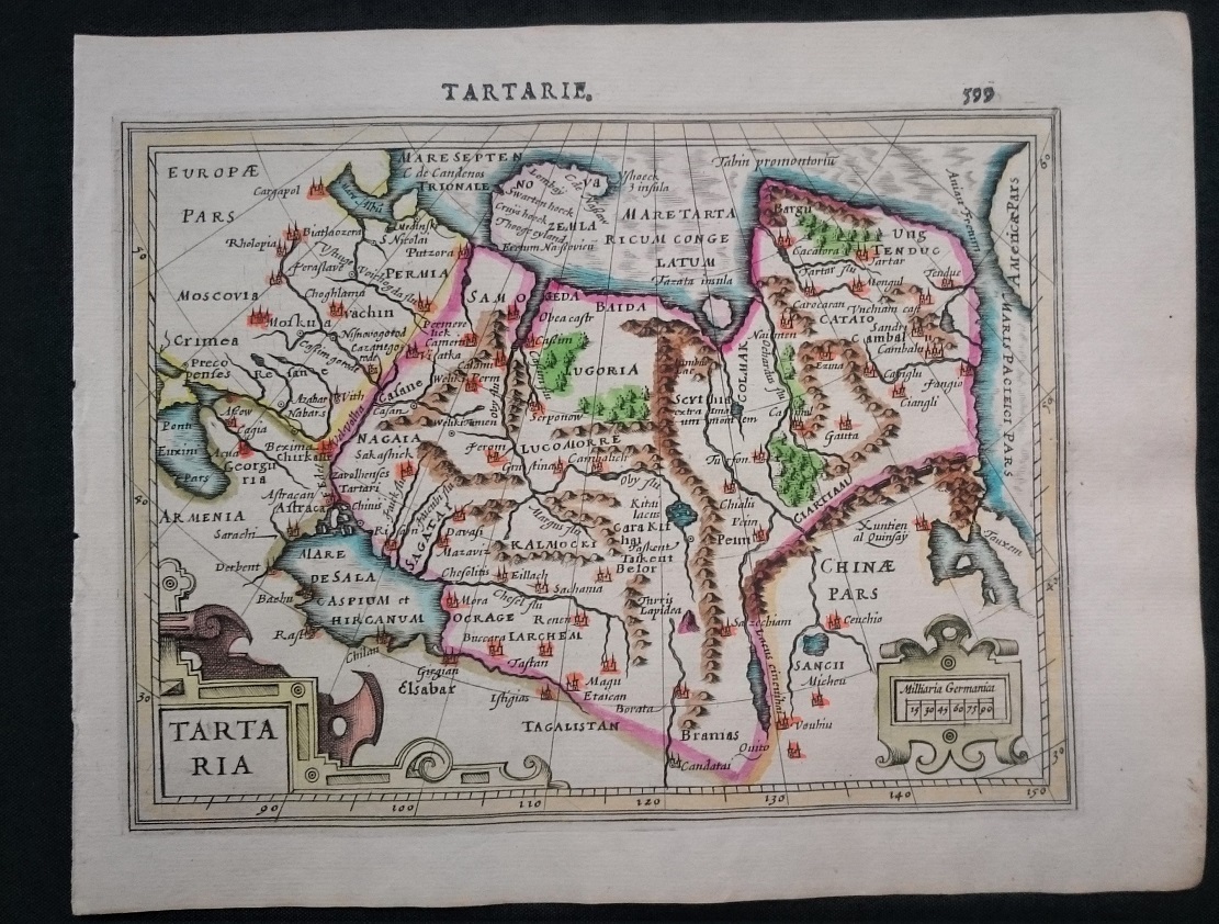 Антикварная карта Тартарии 1608 года
