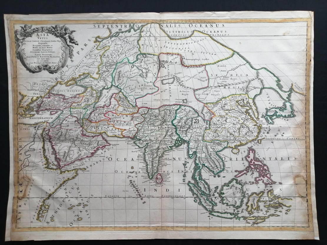 Карта Азии 1667 год.