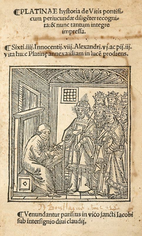 Платинова история жизни понтификов 1505 год.