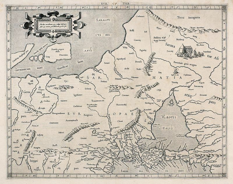 Антикварная карта Восточной Европы 1605 год. RRR