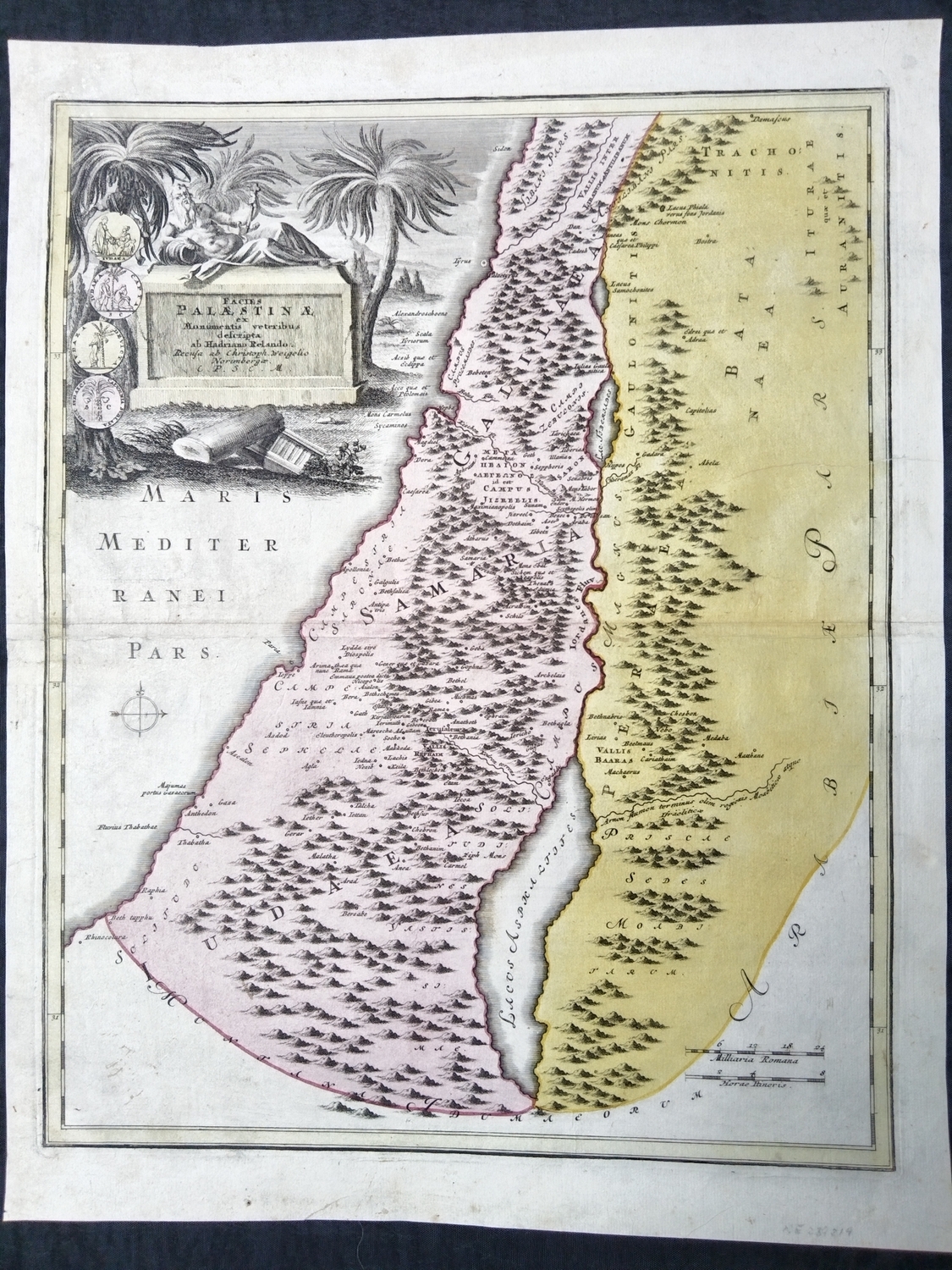 Карта Святой Земли 1720 год.