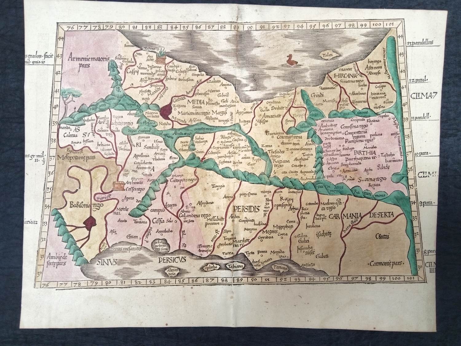 Карта Ирака и Ирана 1525 год. RRR